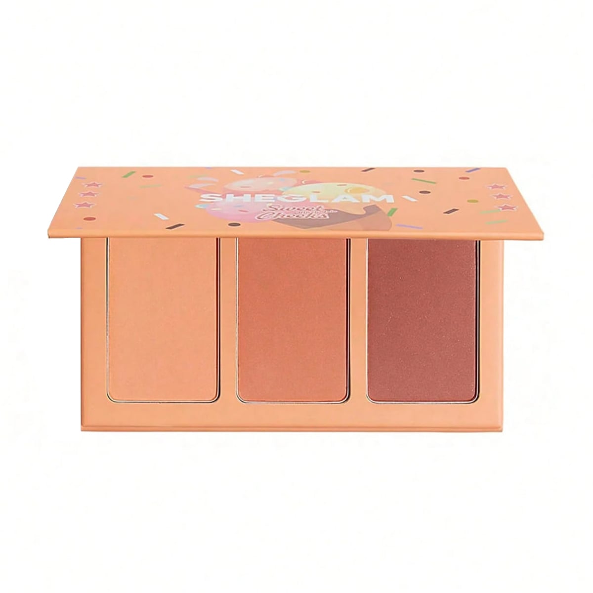 Палетка рум'ян для обличчя Sheglam Sweet Cheeks Blush Trio, Private Cabana, 18 г