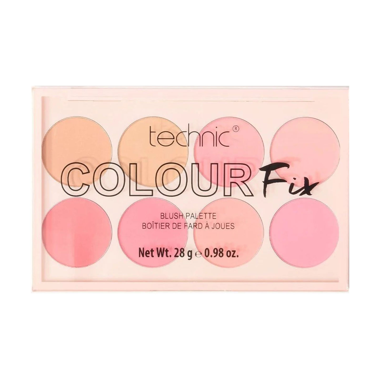 Палетка рум'ян для обличчя technic Colour Fix Blush Palette, 28 г