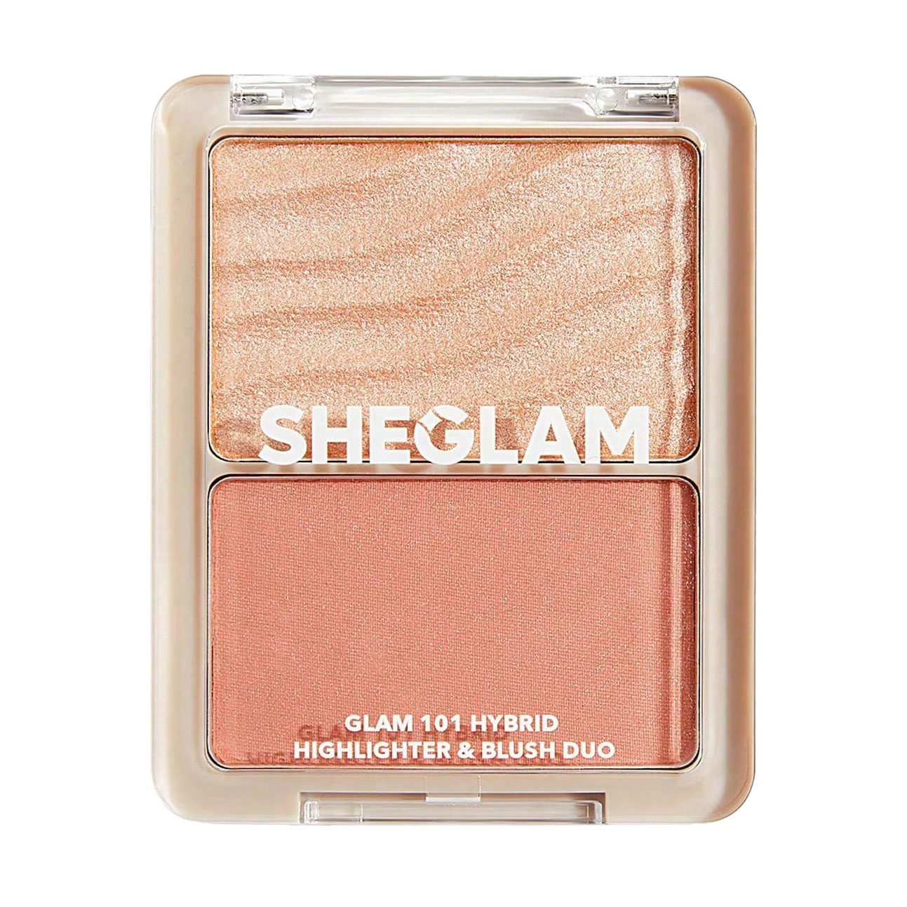 Палетка рум'ян та хайлайтер 2 в 1 Sheglam 101 Hybrid Highlighter &amp; Blush Duo, St. Tropez, 9.2 г