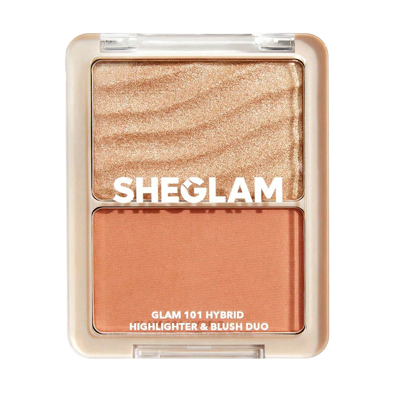 Палетка рум'ян та хайлайтер 2 в 1 Sheglam 101 Hybrid Highlighter &amp; Blush Duo, Vienna, 9.2 г